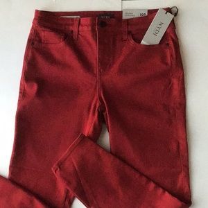 NYDJ Ami skinny jeans leggings red size 10P